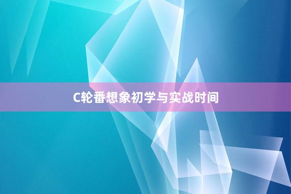 C轮番想象初学与实战时间